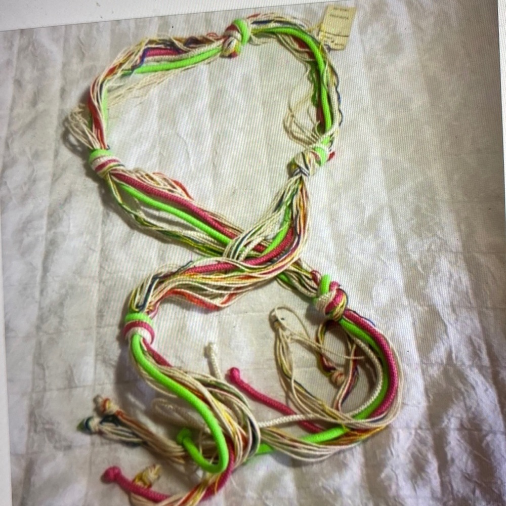COPY - Vintage 90s Thai belt, BoHo hippie punk
